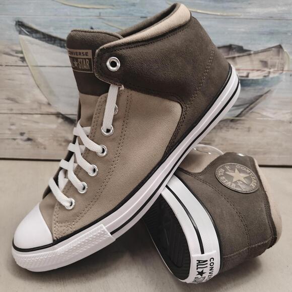 Converse Chuck Taylor All Star High Street Mid Brown Mens 11.5 Shoe A11651C - Picture 1 of 10
